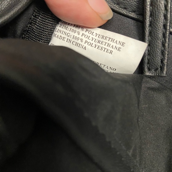 Steve Madden Mini Quilted Black Faux Leather Backpack - Picture 12 of 12